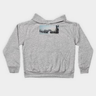 snowy hills Kids Hoodie